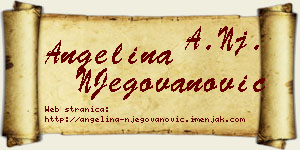 Angelina NJegovanović vizit kartica